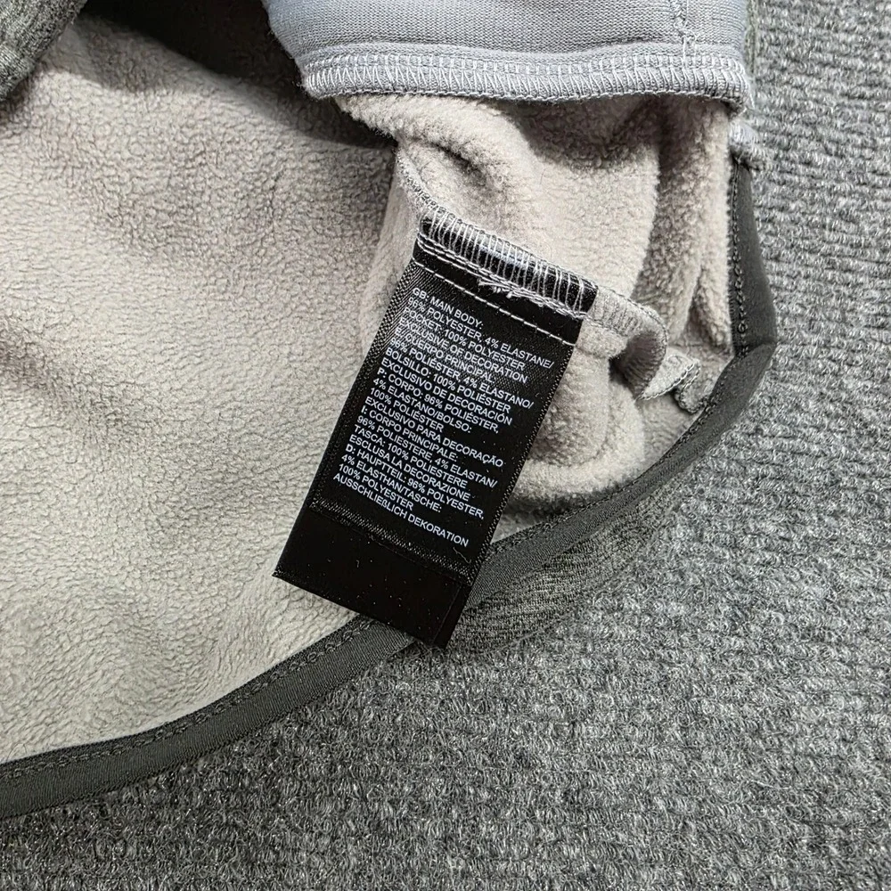 The North Face Mens Gray Borod Full Zip Fleece Jacket NF0A3SO6 Size M